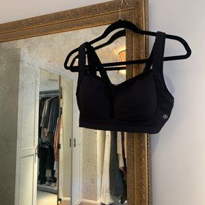 Black Lululemon TaTaTamer Sports Bra